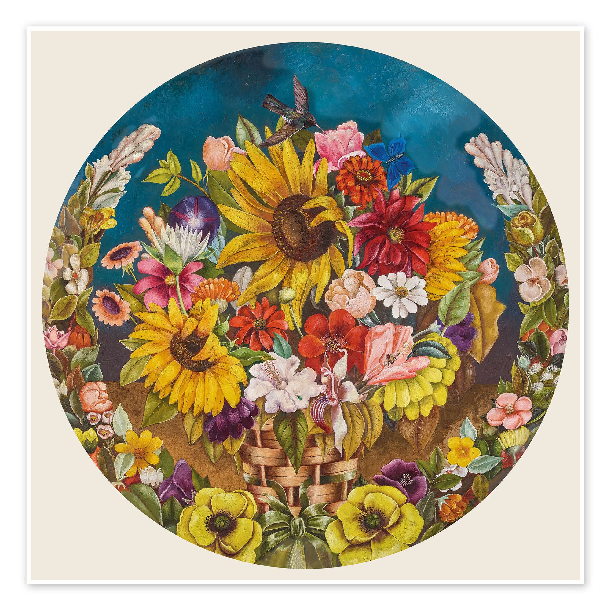 Posterlounge Wandbild Der Blumenkorb, 1941, Frida Kahlo, erhältlich als Poster, Leinwandbild, Wandsticker oder Acrylglasbild