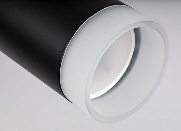Rabalux LED Deckenspots "Toras" 2-flammig, Holz, schwarz, rund, GU10, ø60mm