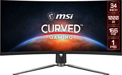 MSI MPG Artymis 343CQR Curved-Gaming-Monitor (86 cm/34 ", 3440 x 1440 px, UWQHD, 1 ms Reaktionszeit, 165 Hz, VA LED, 3 Jahre Herstellergarantie)