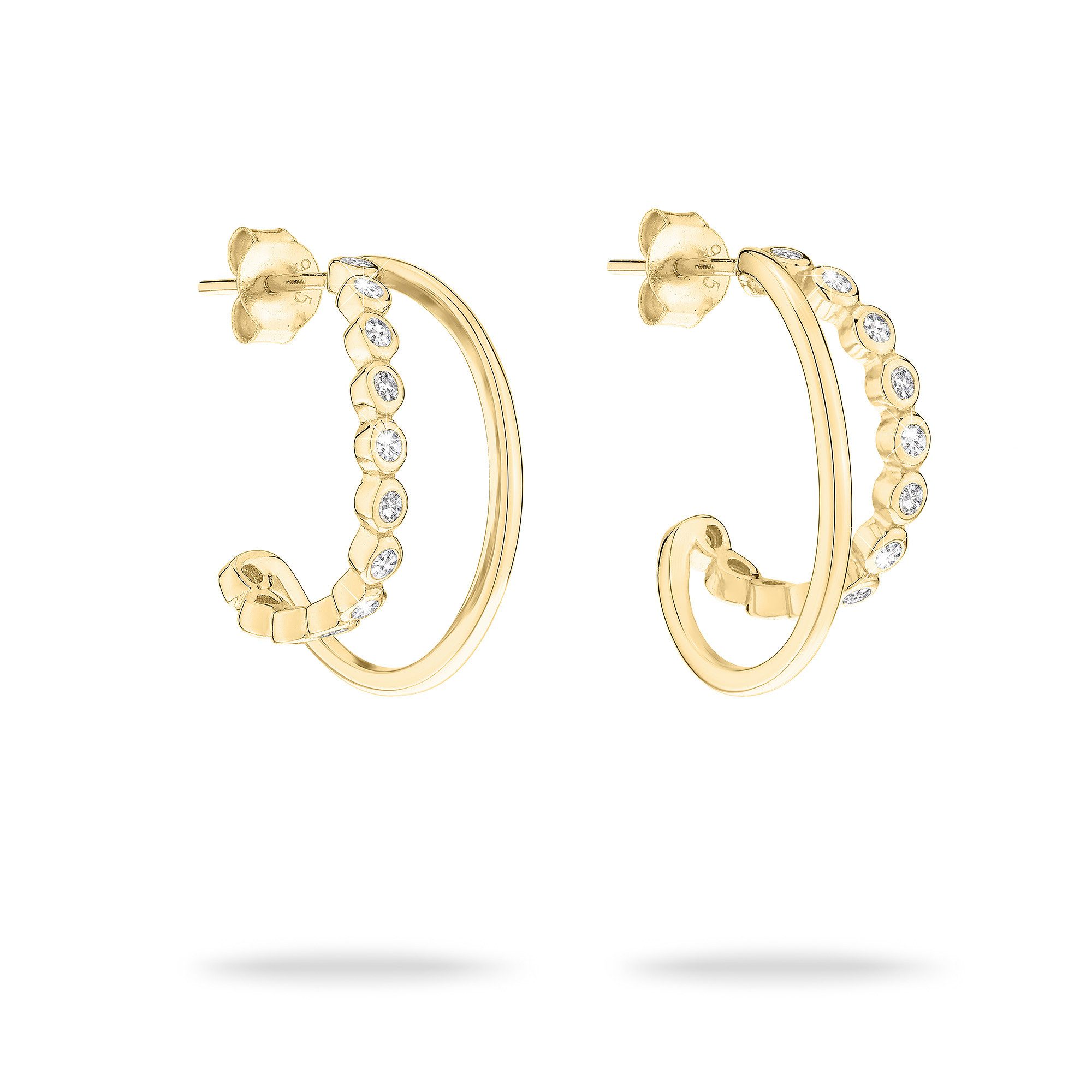 Tamaris Paar Серьги-кольца Schmuck Geschenk Silber 925 Серьги Tiny Glimmer, mit Zirkonia (synth)