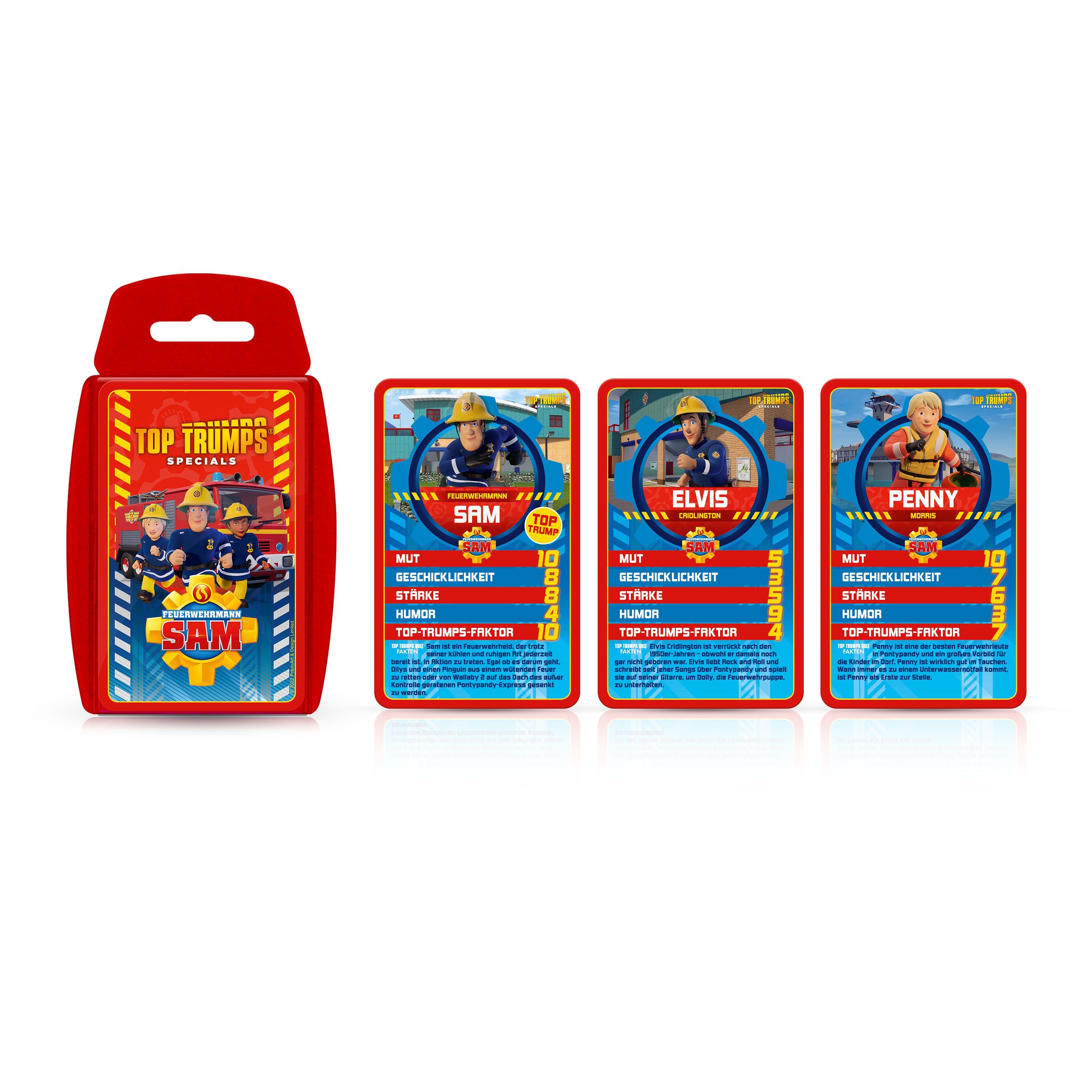 Winning Moves Spiel Top Trumps - Feuerwehrmann Sam, Quartett