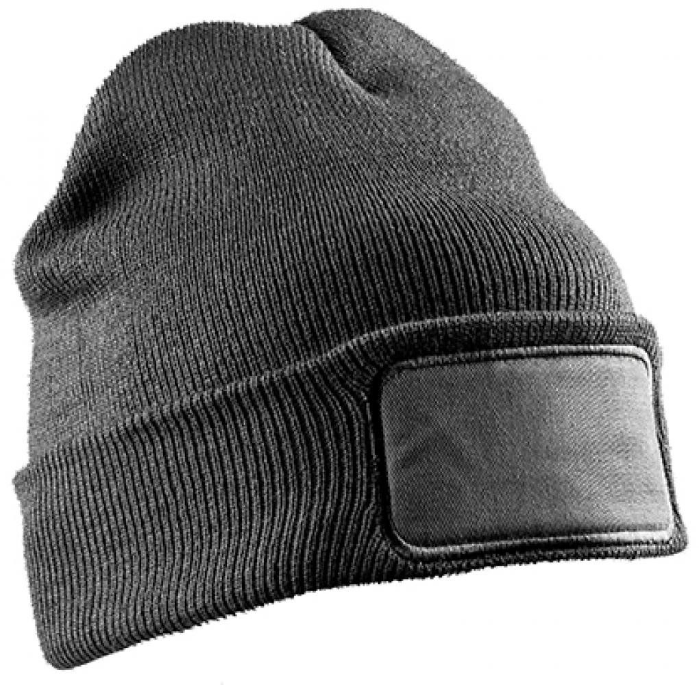 Bommelmütze Recycled Double Knit Printers Beanie