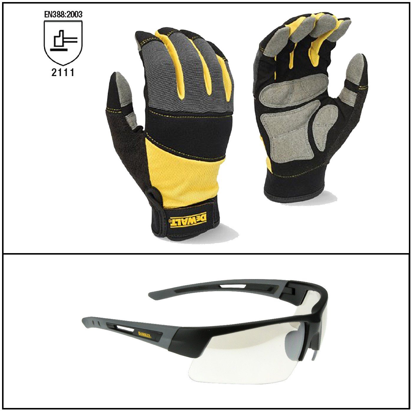 DeWalt Montage-Handschuhe Set DPG215LEU + DPG100-9DEU