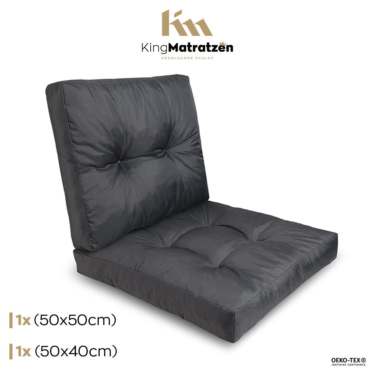 KingMatratzen Dekokissen 2er SET S (50x50 günstig online kaufen