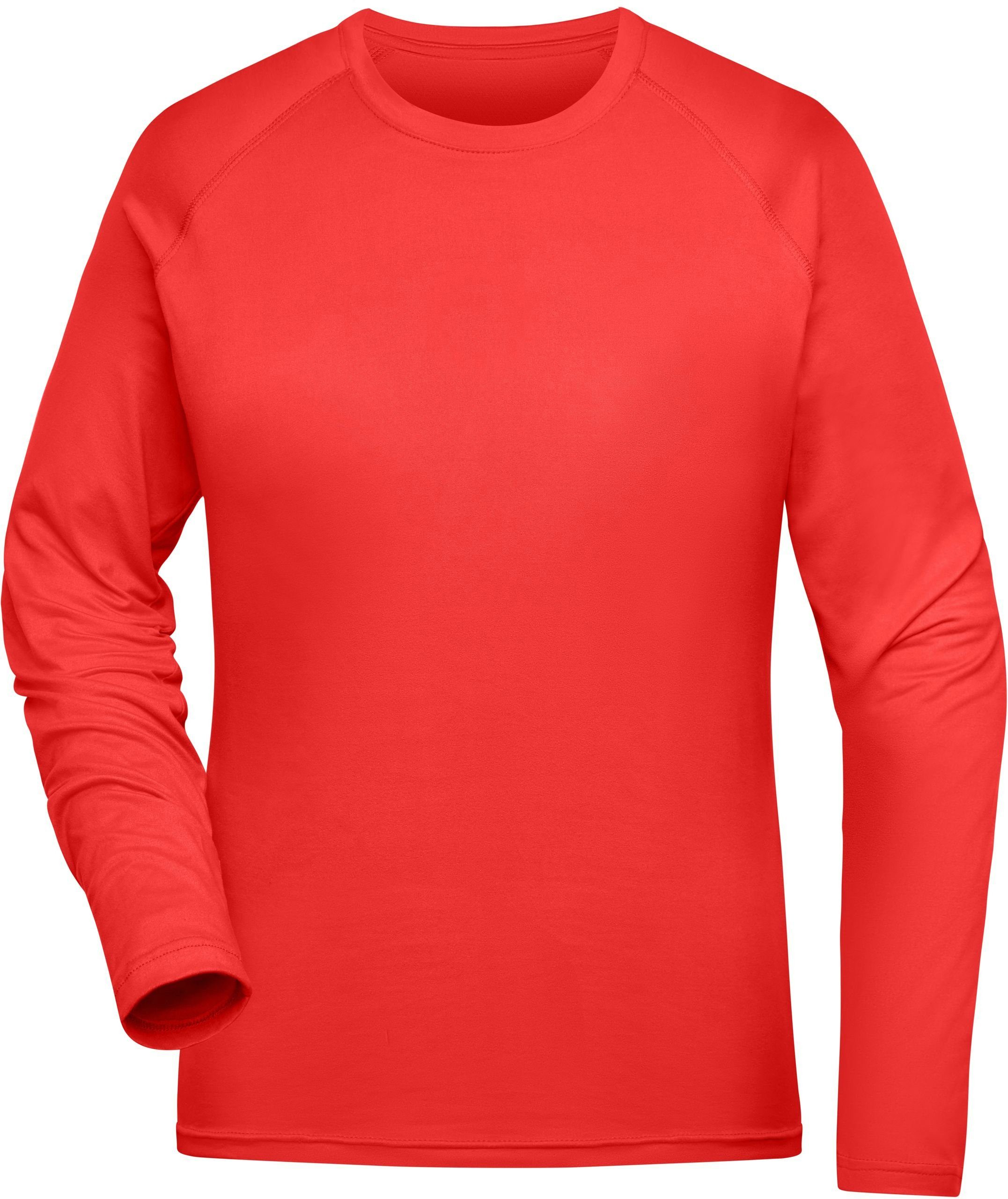 Trainingsshirt aus FaS50521 Nicholson Sport Shirt & langarm James recyceltem Bright Polyester Red