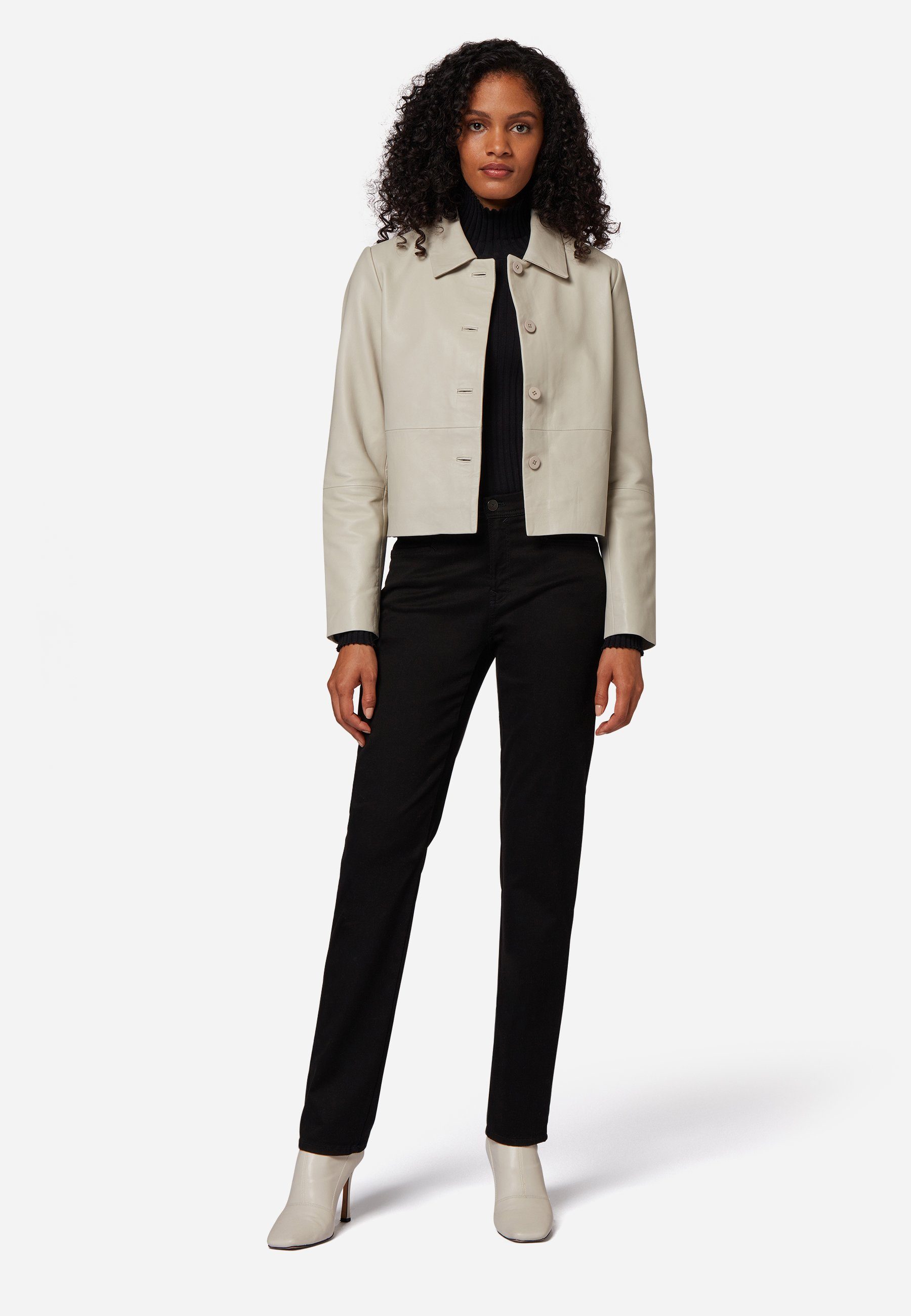 RICANO Lederjacke Cecila Lederjacke im Bolero-Stil günstig online kaufen