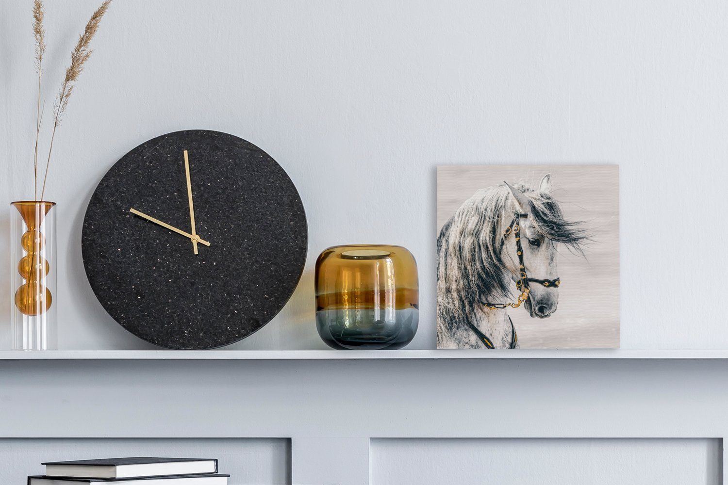 OneMillionCanvasses® Leinwandbild Pferd - Weiß - günstig online kaufen