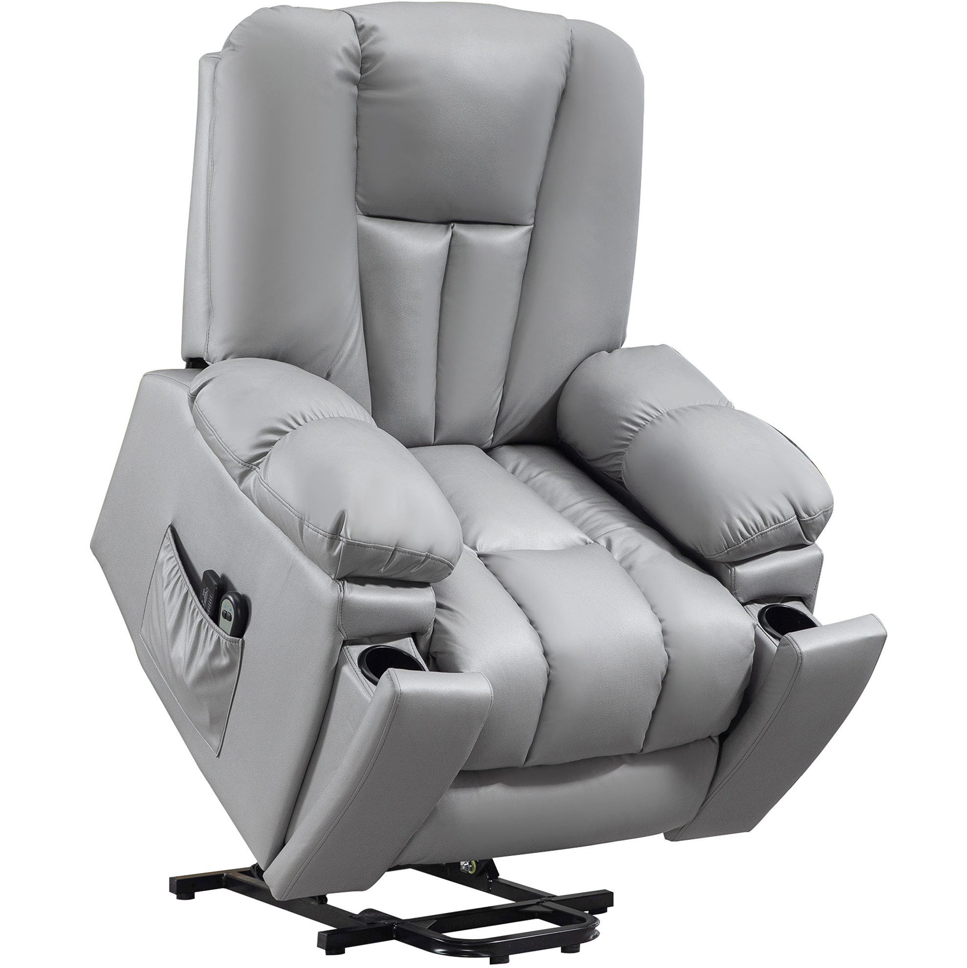 REDOM TV-Sessel Seniorensessel elektrisch Fernsehsessel mit Aufstehhilfe (1-St., Relaxsessel mit Verstellfunktion, Komfortsitz elektrisch), Dunkelgrau 96 x 94 x 106 cm Wohnzimmer Sessel