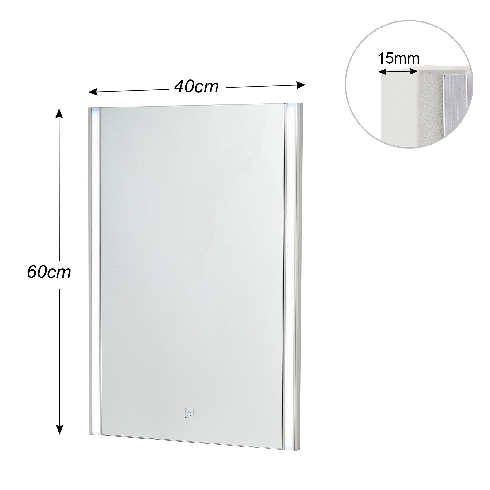 Ofcasa Badspiegel LED Badezimmerspiegel, Rechteckiger Wandspiegel günstig online kaufen