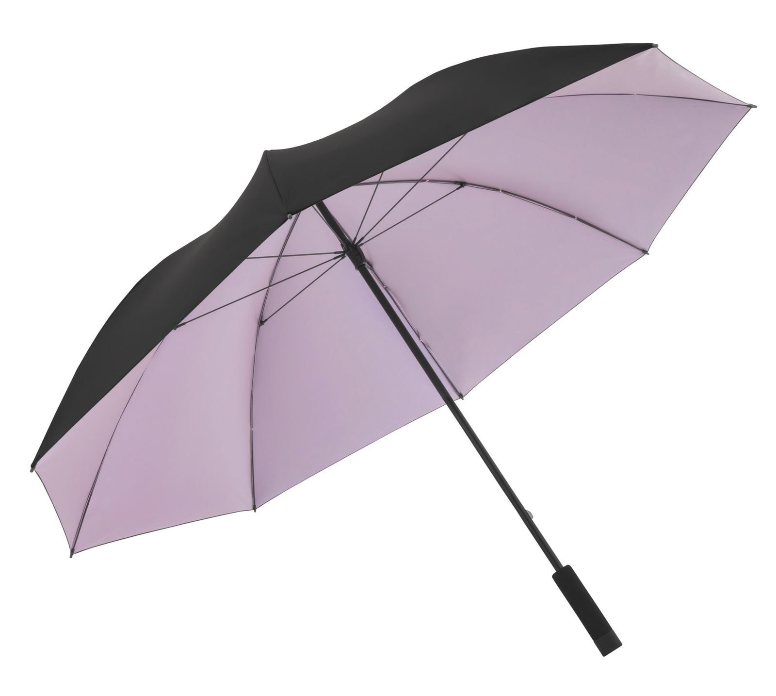 Knirps® Stockregenschirm U.900 Black With Coating Rose