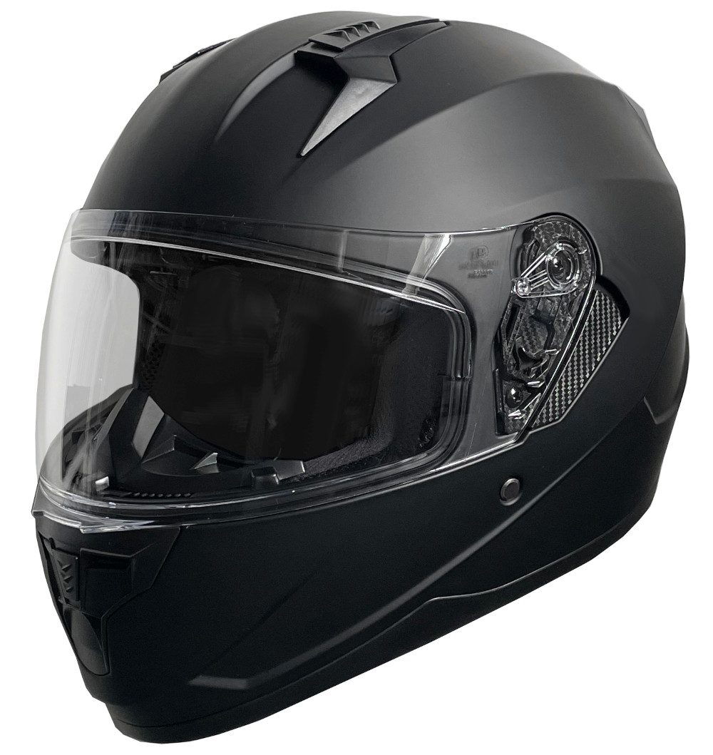 RALLOX Helmets Motorradhelm Motorradhelm Integralhelm Helm RALLOX 67 matt schwarz S M L XL