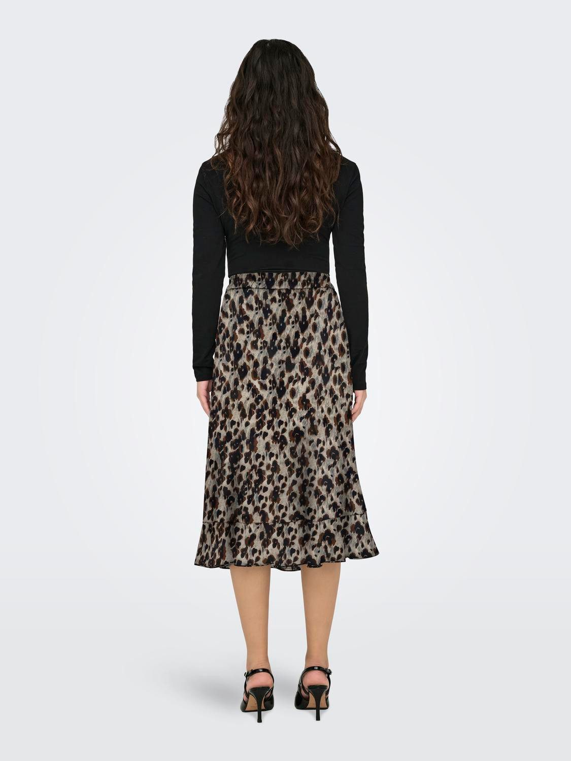 ONLY Wickelrock ONLCARLY FLOUNCE LONG SKIRT