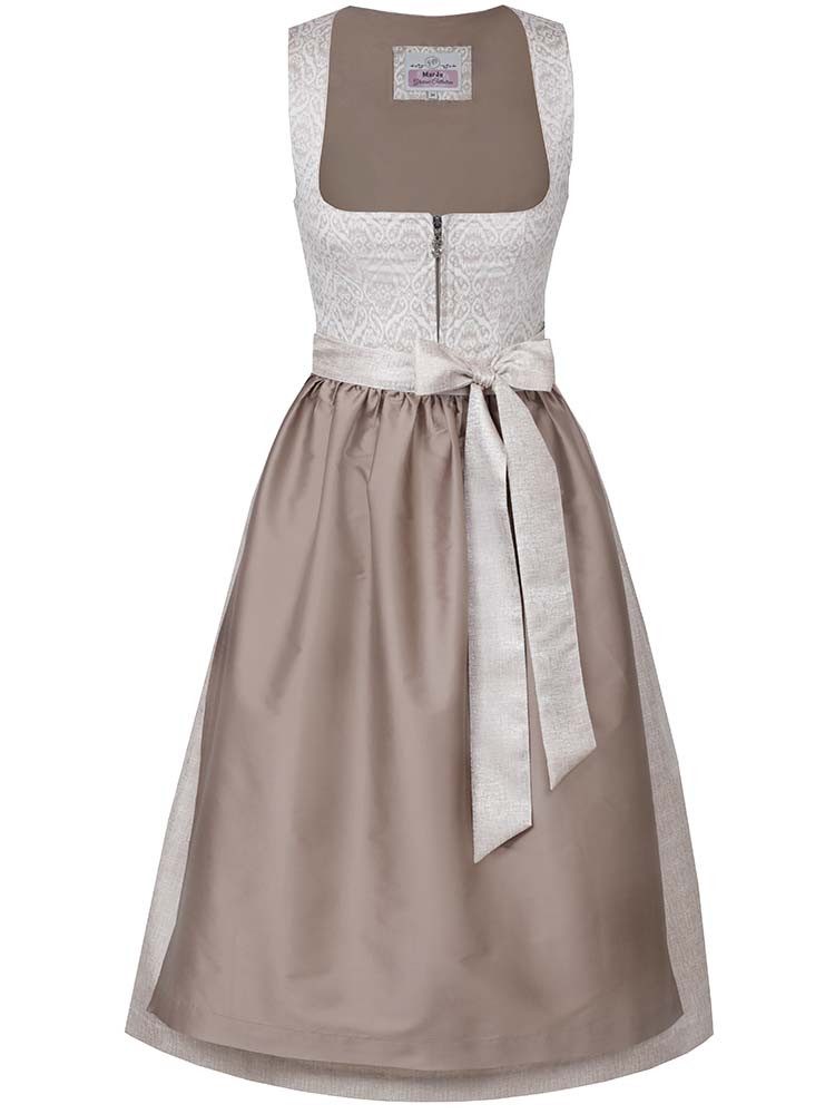 MarJo Dirndl Dirndl Biebelried 70cm Länge taupe günstig online kaufen