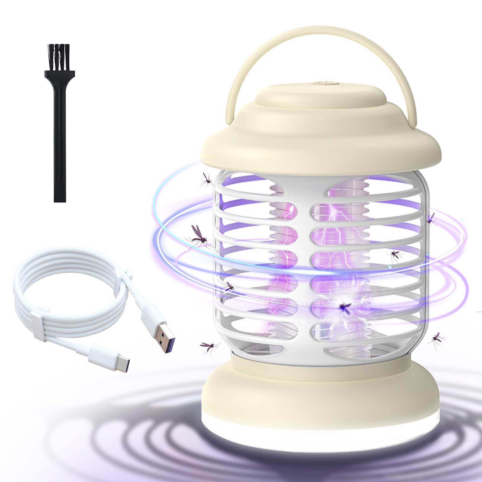 Insektenvernichter Insektenvernichter Mückenlampe Elektrisch Lila Lichtfalle USBAufladung