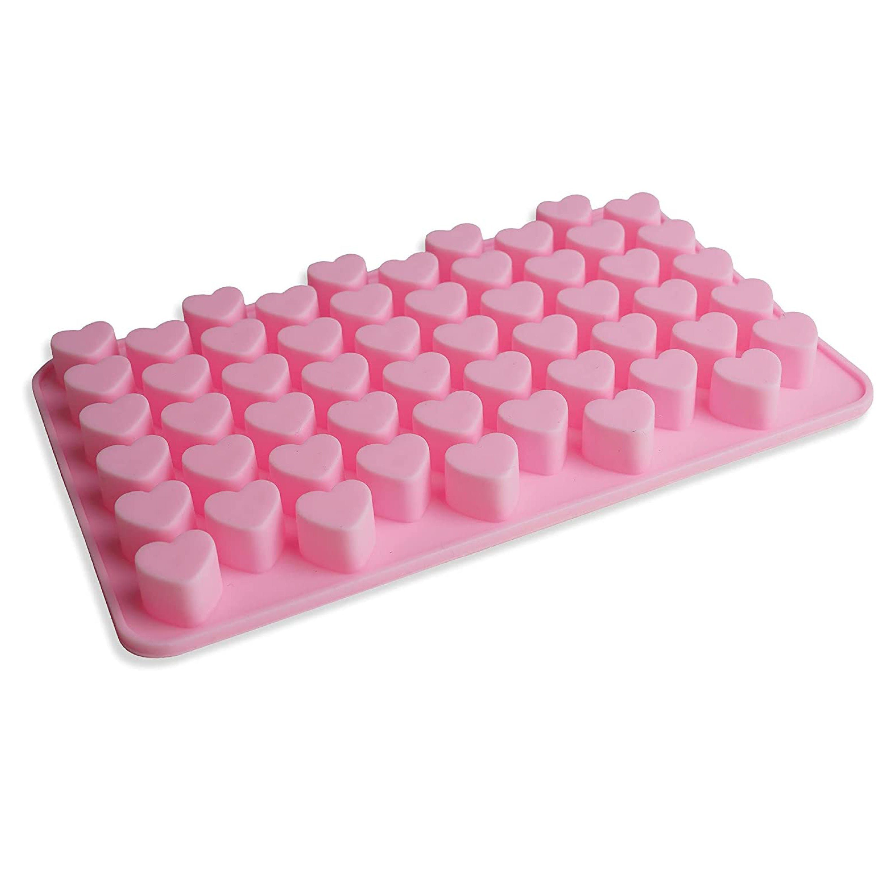 wisefood Backform Silikonform Herzen - pink 18x10,5x1cm, (1-tlg)