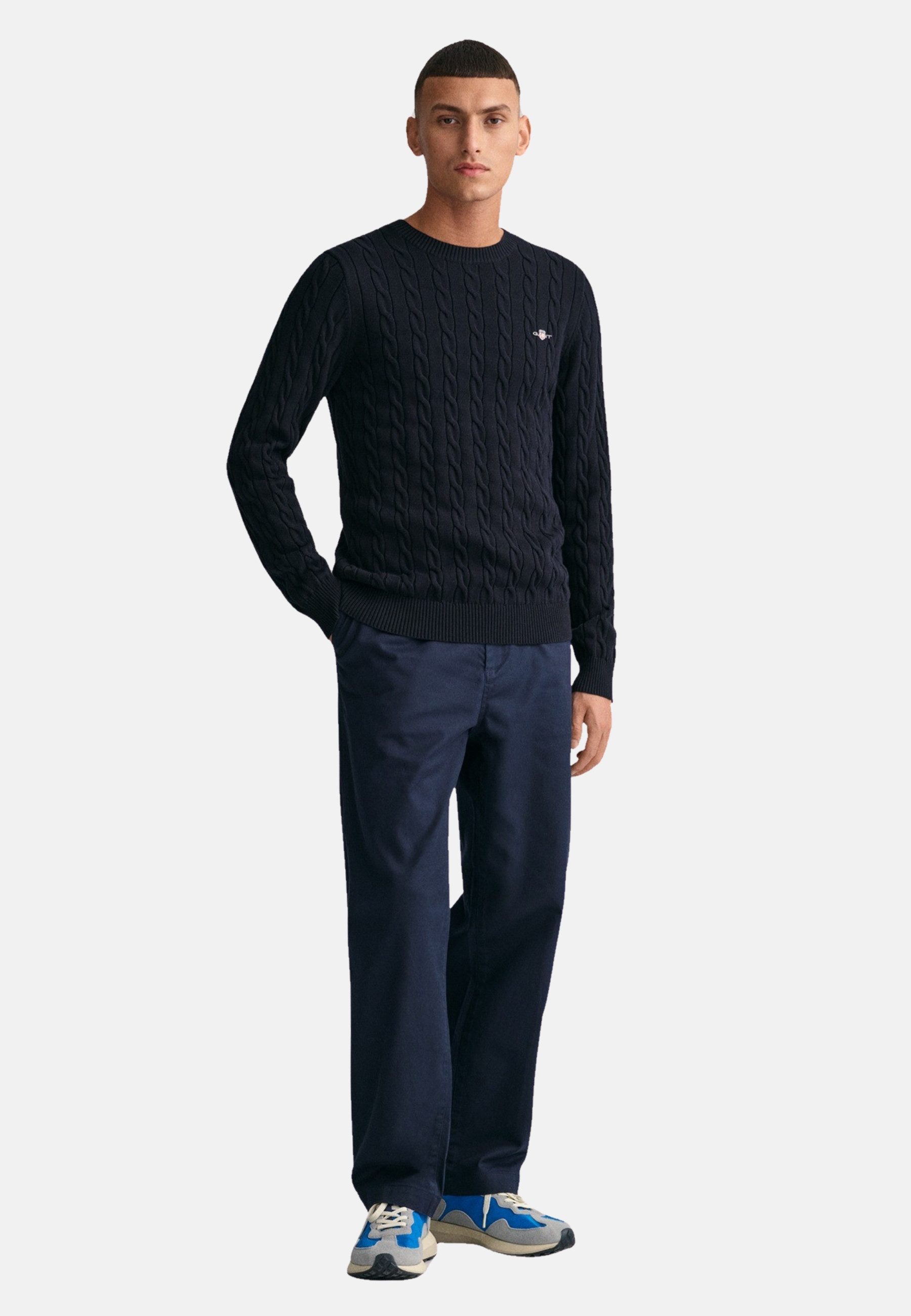 Gant Strickpullover Pullover Strickpullover R-Neck (1-tlg)