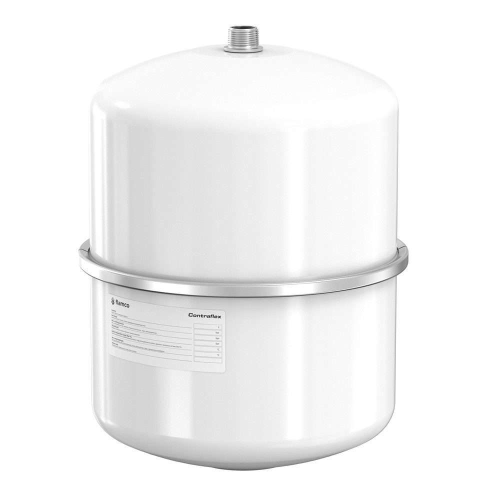 Flamco Membran-Druckbehälter CONTRA-FLEX Druckausdehnungsgefäß 18L, weiß, 3 bar, 3/4", 18 l