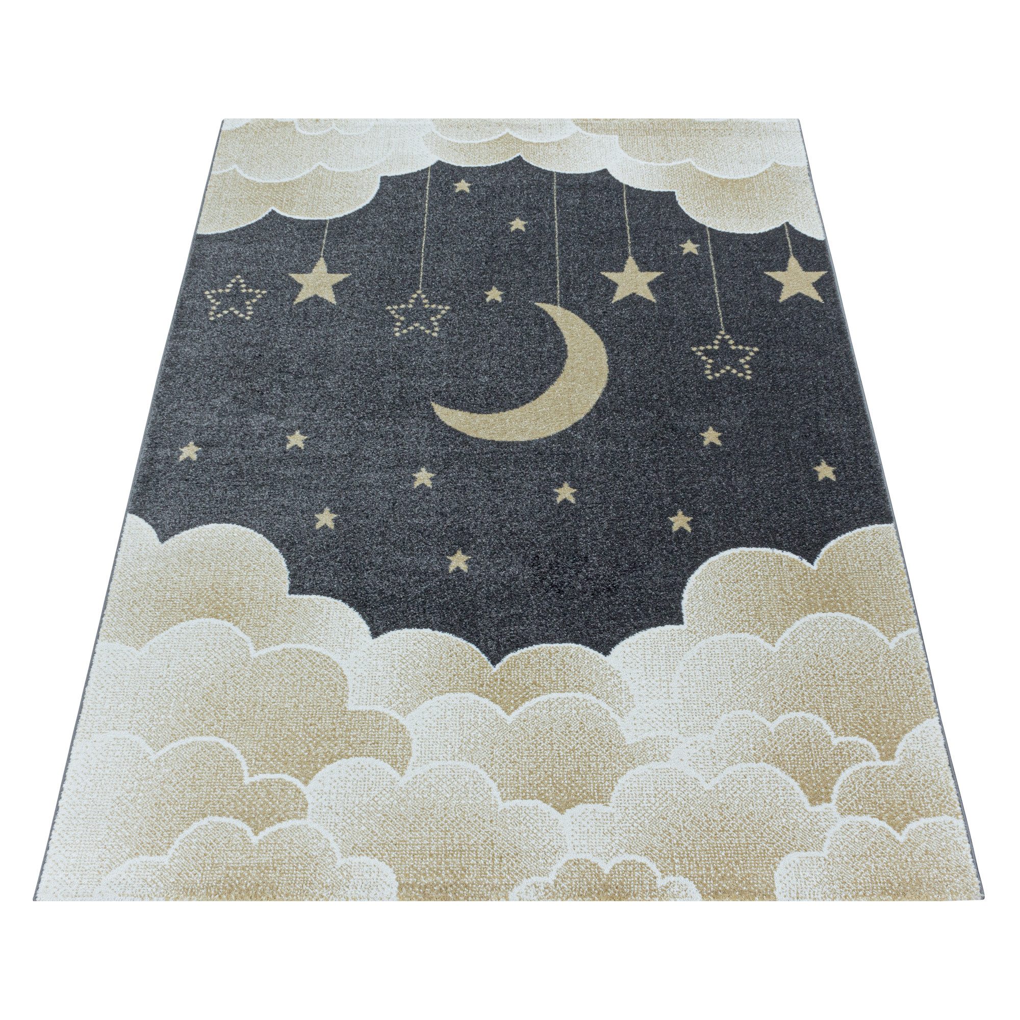 Carpettex Kinderteppich Mond- und Sterne Design, günstig online kaufen