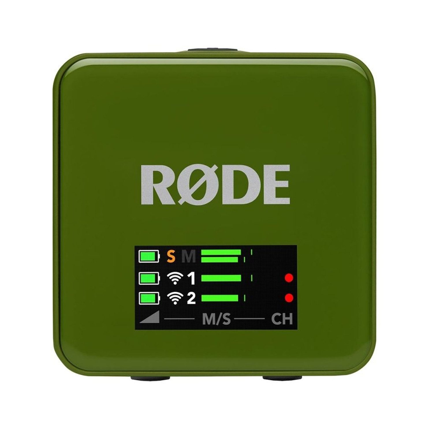 RØDE Rode Mikrofon-Funksystem Wireless GO Gen 3 Moss Khaki Digitales Aufnahmegerät (32 Bit Float Recording)