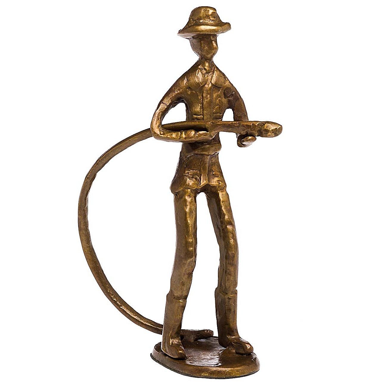 Feuerwehrmann Skulptur Bronze Antik-Stil Kunst Moderne Figur Aubaho Skulptur Feuerwehr