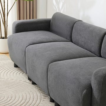 MODFU 3-Sitzer Wohnzimmersofa, Sofa mit Kissen