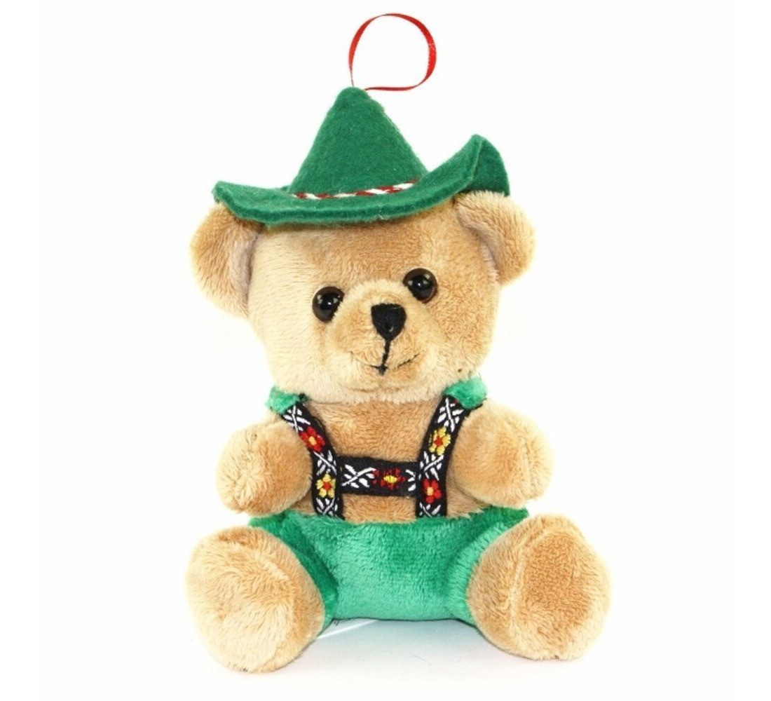 Euro Souvenirs Kuscheltier Trachtenbär Alois 15 cm grün Plüschteddybär Stoffbär (Plüschtier, Stofftier, Stoffteddybär), mit Lederhose und Hut