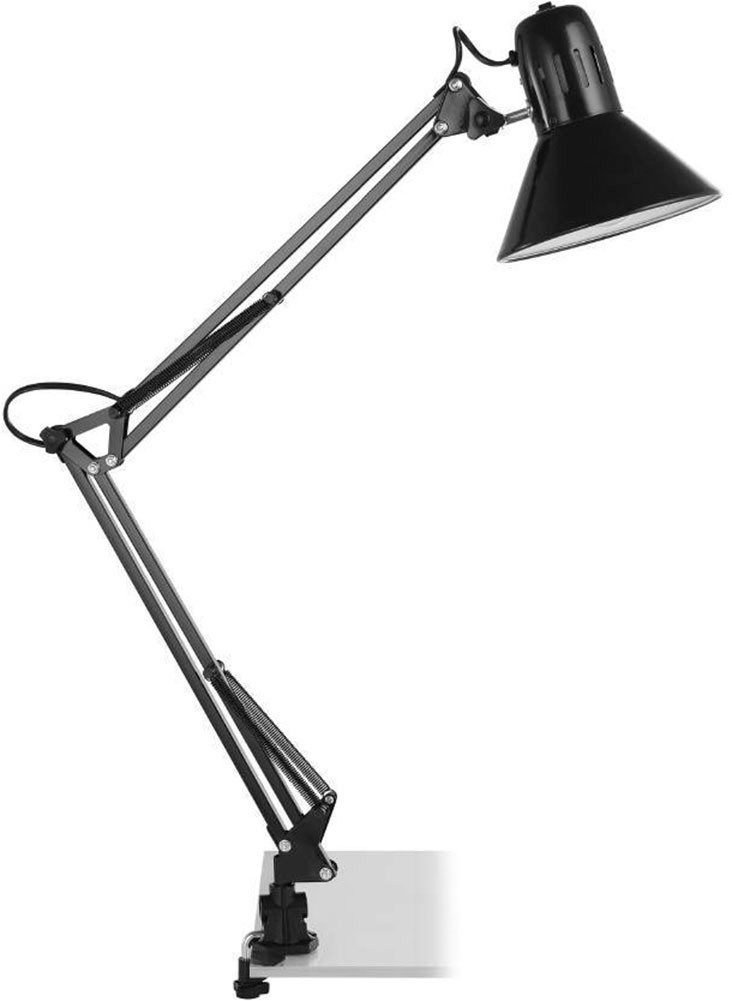 EGLO Tischleuchte FIRMO Klemmlampe, exkl. Leuchtmittel E27, mit Schraub-Klemme, Ein-/Ausschalter, ohne Leuchtmittel, Leuchtmittel wechselbar, Klemmleuchte, Leselampe, Schalter, schwenkbarer Kopf, Höhe: 73cm