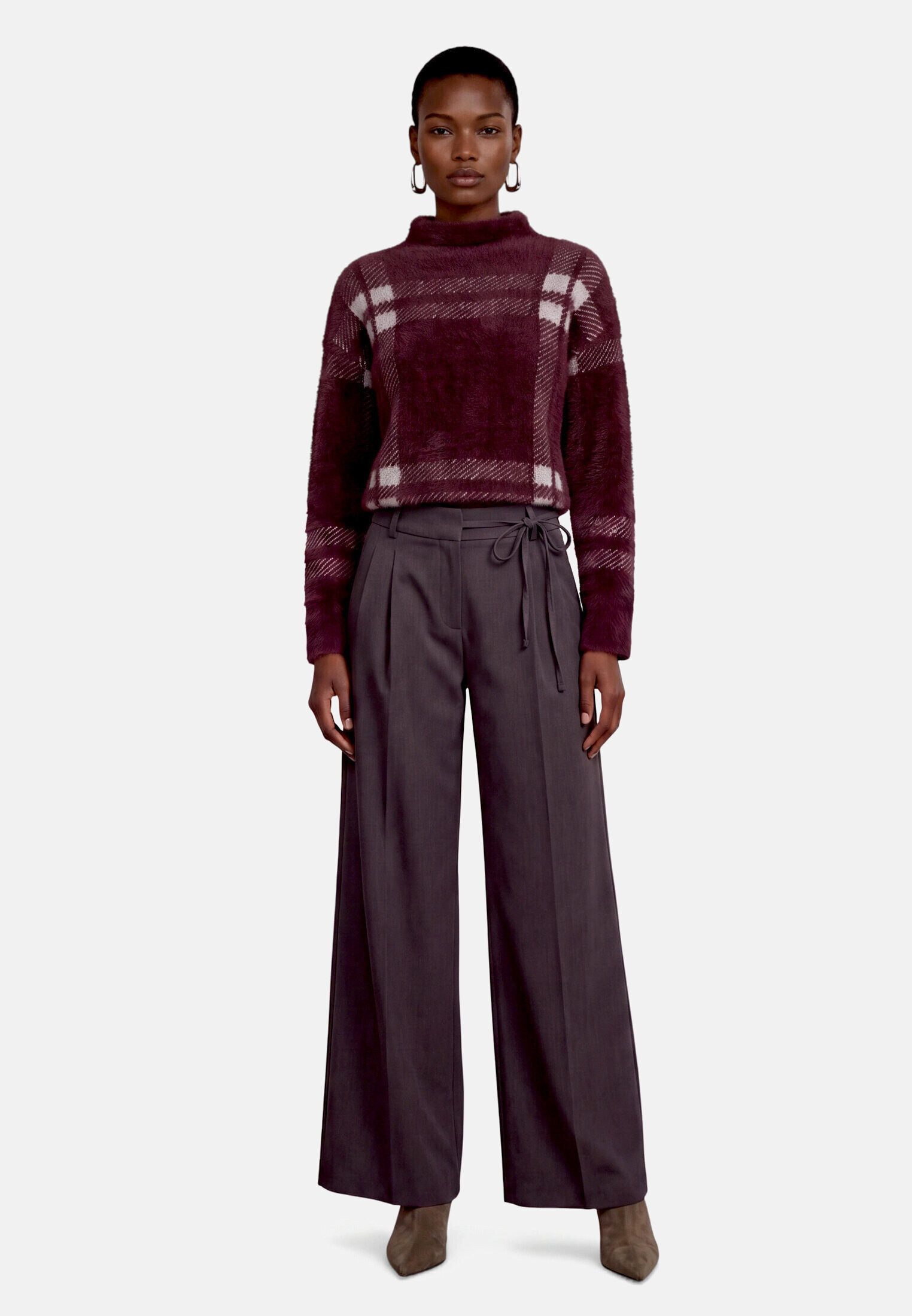 Zero Strickpullover Damen mit Muster (1-tlg) Material