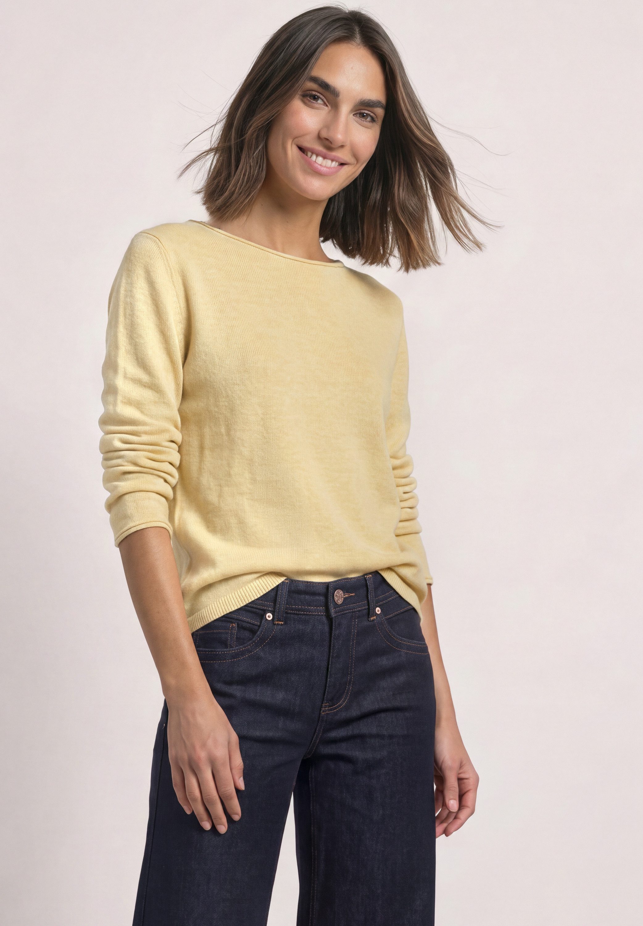 STREET ONE Strickpullover mit U-Boot-Ausschnitt