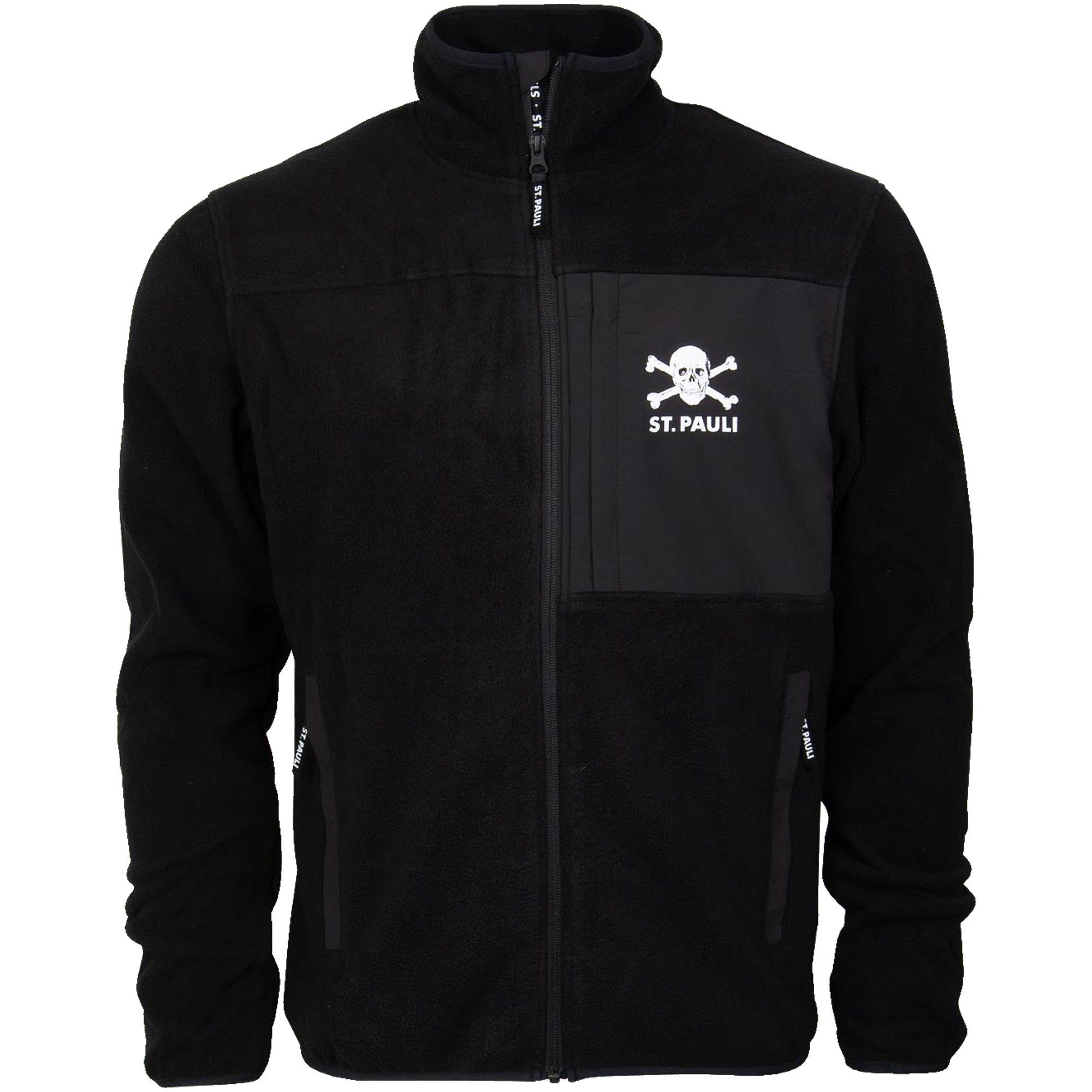 FC St. Pauli Fleecejacke Totenkopf (Schwarz)