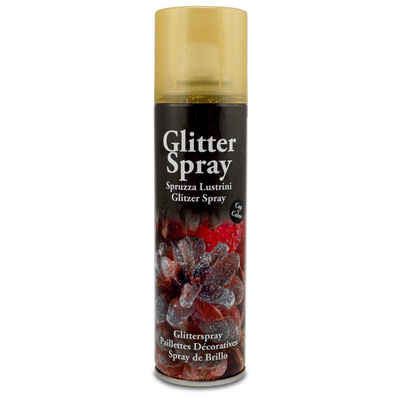 MEYCO Hobby Bastelperlen Glitterspray -gold-, 100 ml Sprühdose