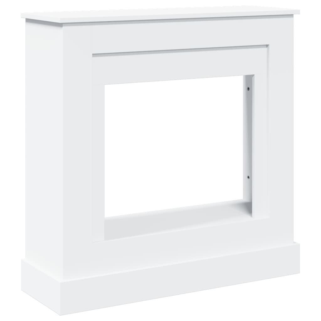 vidaXL Bodenschutzplatte NA Kaminumrandung Weiß 90x30x90 cm Spanplatte