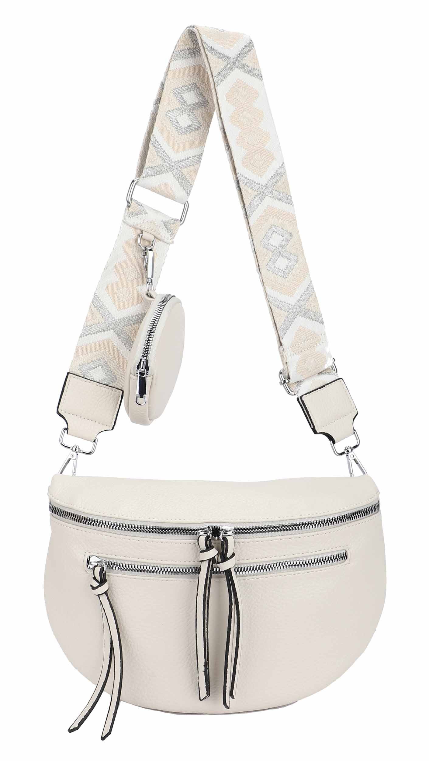 ITALYSHOP24 Bauchtasche Damen Brusttasche Crossover Umhängetasche CrossBody günstig online kaufen