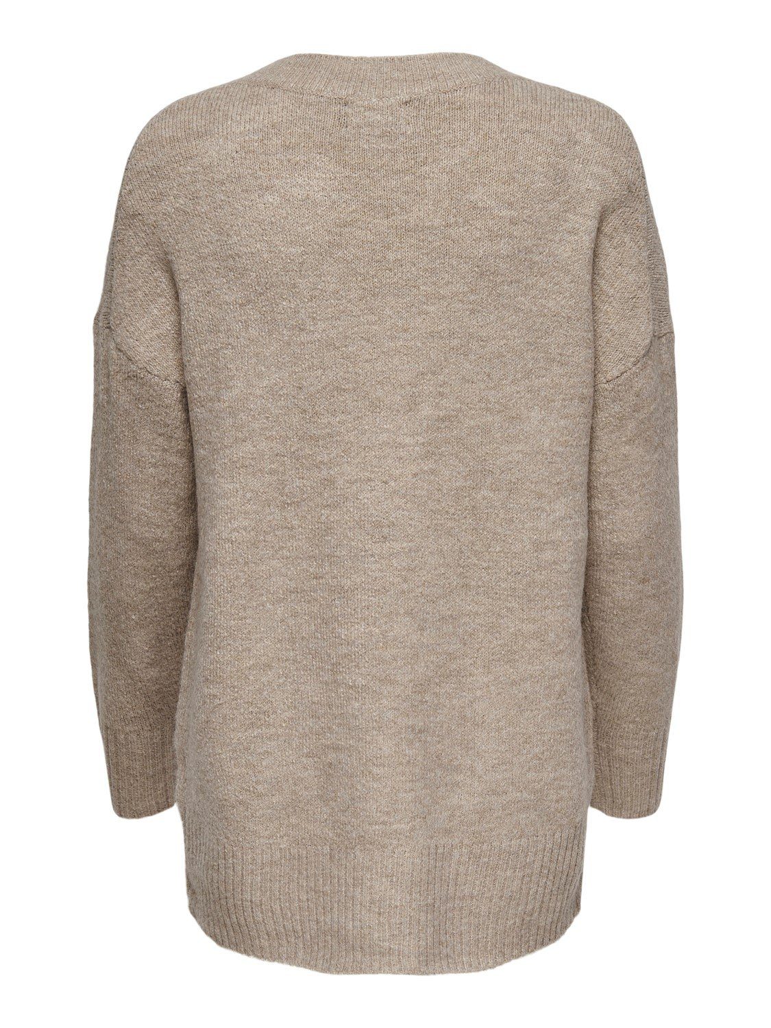 Damen Beige Strickpullover Sweater Strick-Pullover ONLY Pulli Only OnlNanjing Rundhals
