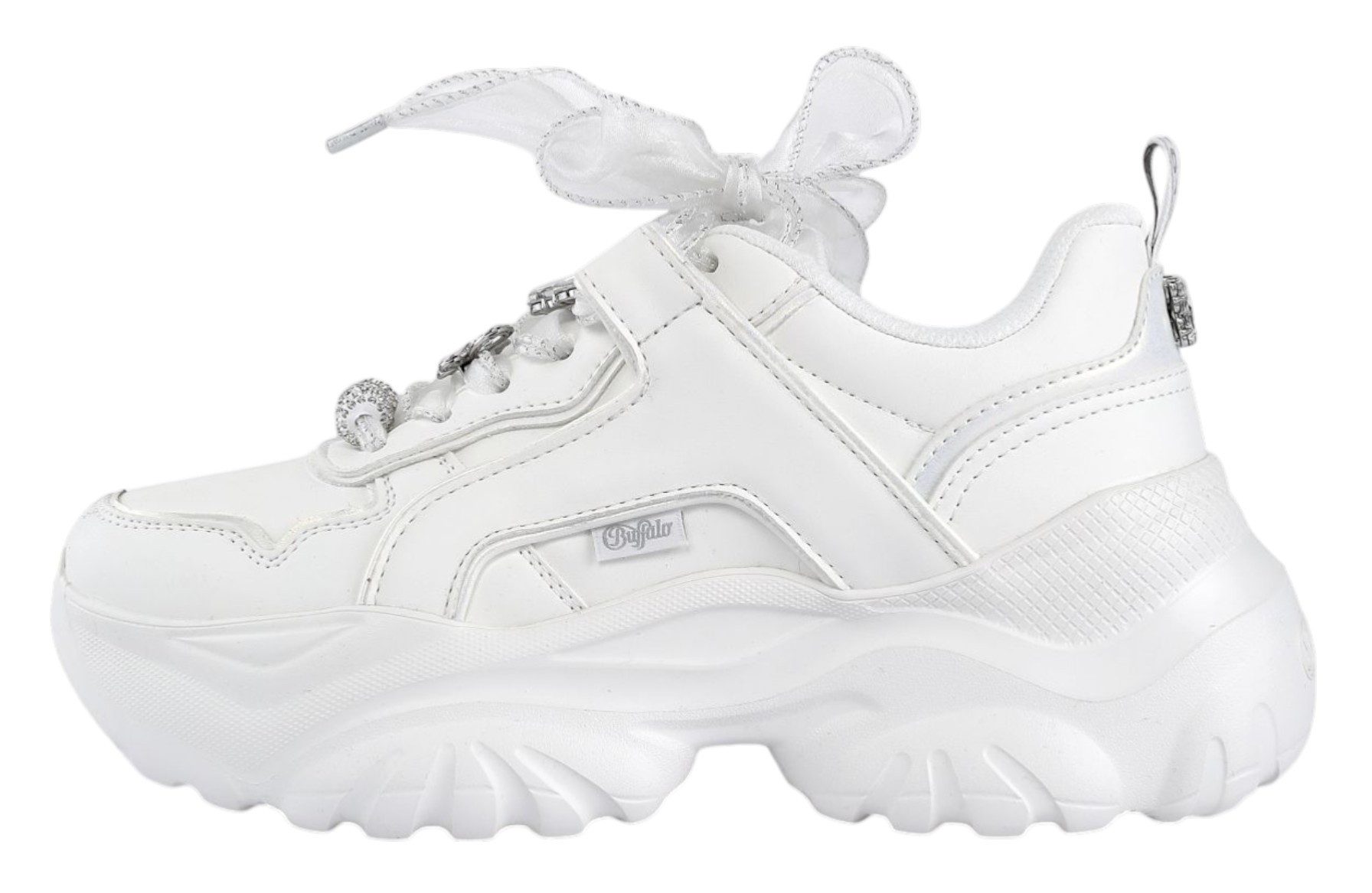 Buffalo 1636674 Bliss Ice Glam White Sneaker