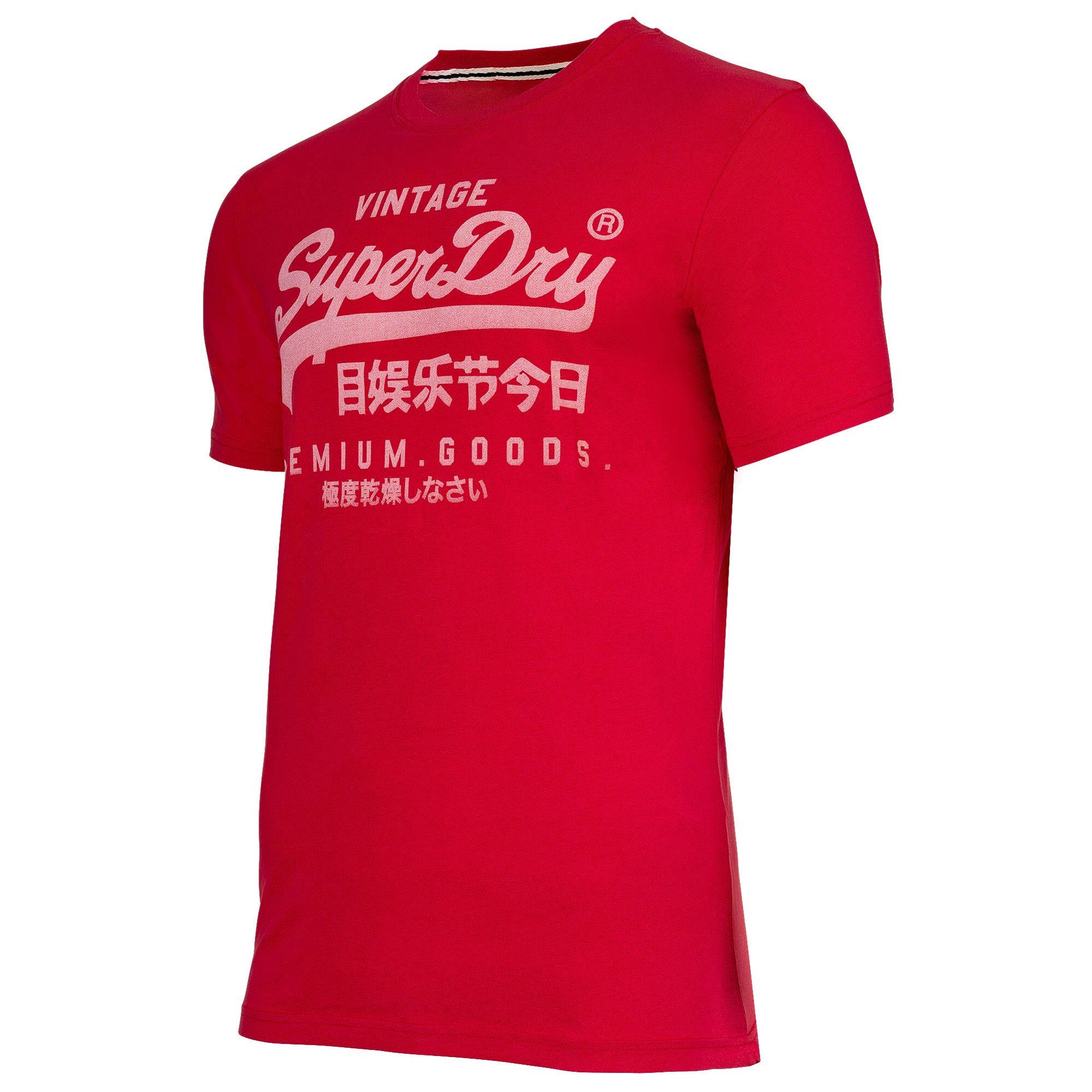 Superdry T-Shirt Herren T-Shirt 1er Pack Baumwolle VI Classic Tee (Packung, günstig online kaufen