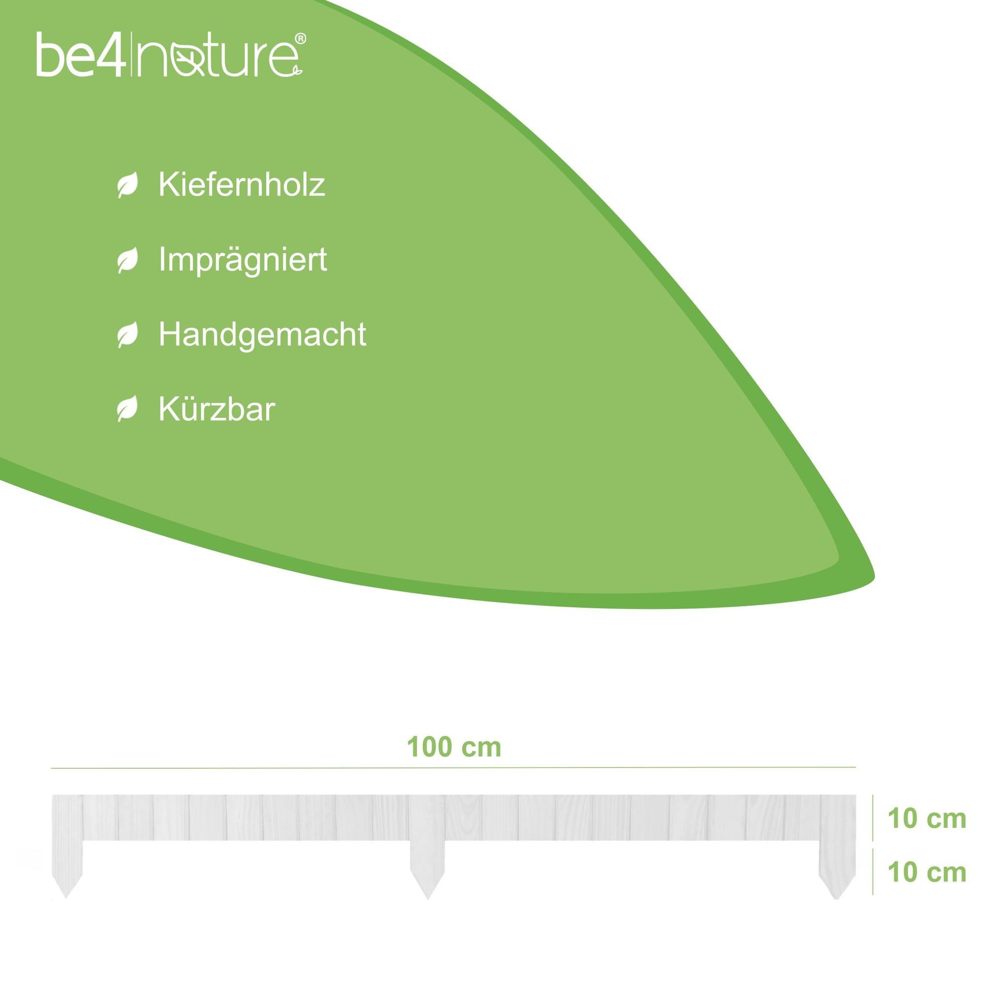 be4nature Palisade Rollborder Flexibler Holzzaun aus günstig online kaufen