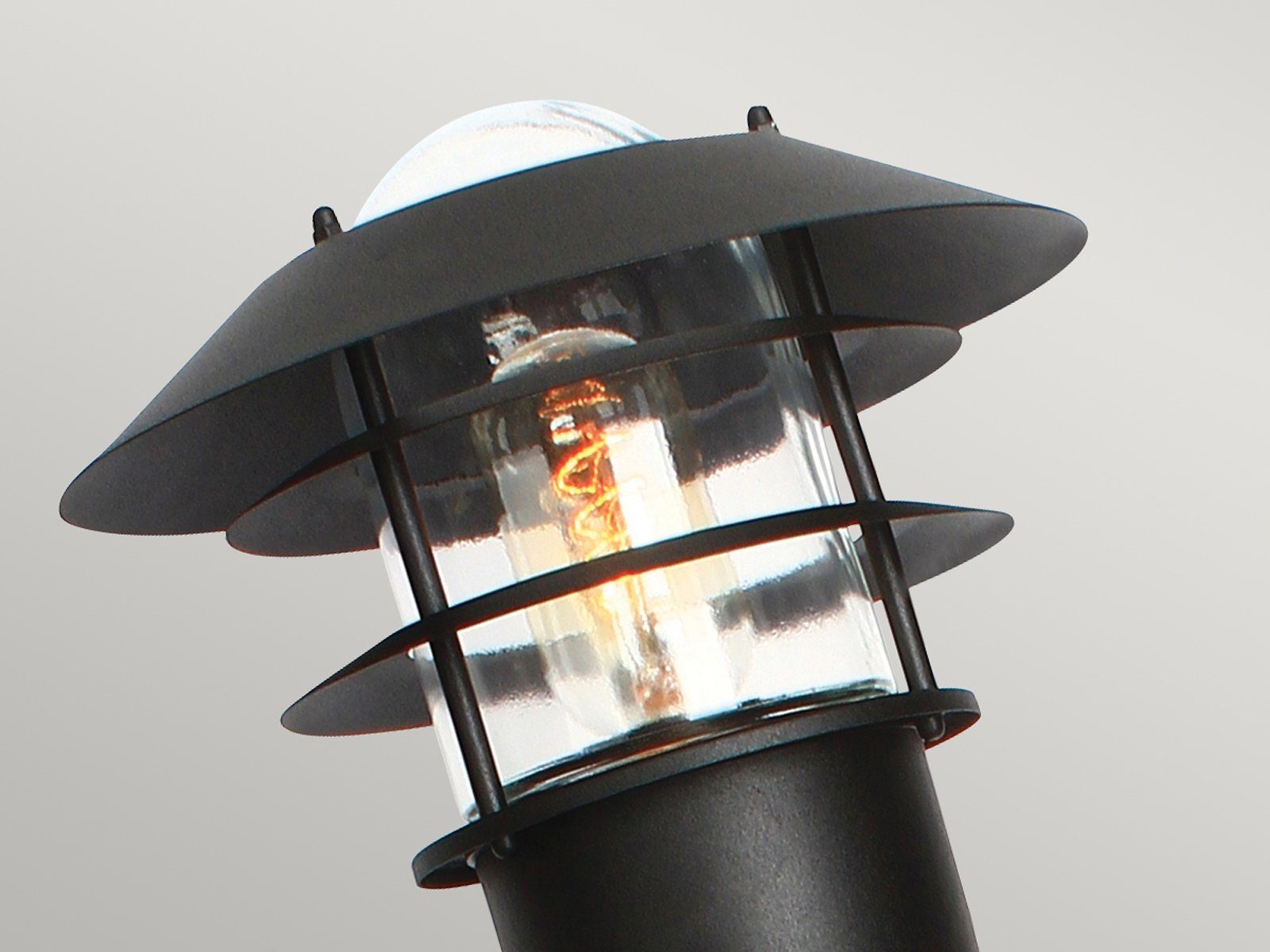beleuchten, Schwarz Industrial wechselbar, 100cm meineWunschleuchte LED Außen-Stehlampe, LED Pollerlampen Höhe warmweiß, Garten-wegbeleuchtung