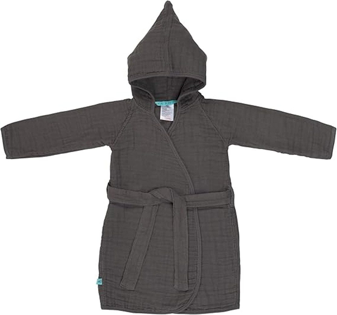 LÄSSIG Kinderbademantel LÄSSIG Kinder Bademantel Baumwolle Muslin