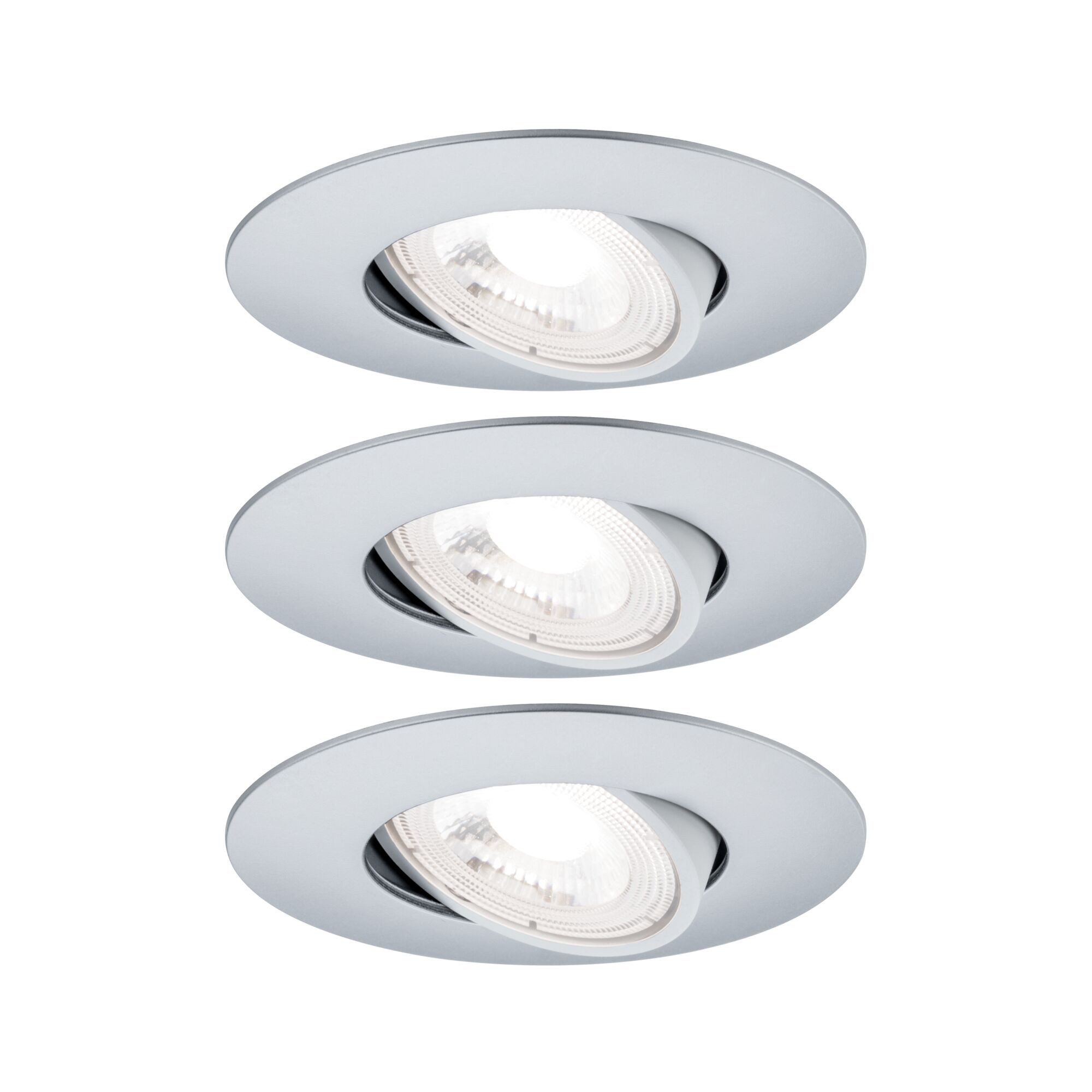 Paulmann LED Wandleuchte LED Einbauleuchte 3er-Set schwenkbar rund 90 mm 50° 3x5W 3x460lm 230V