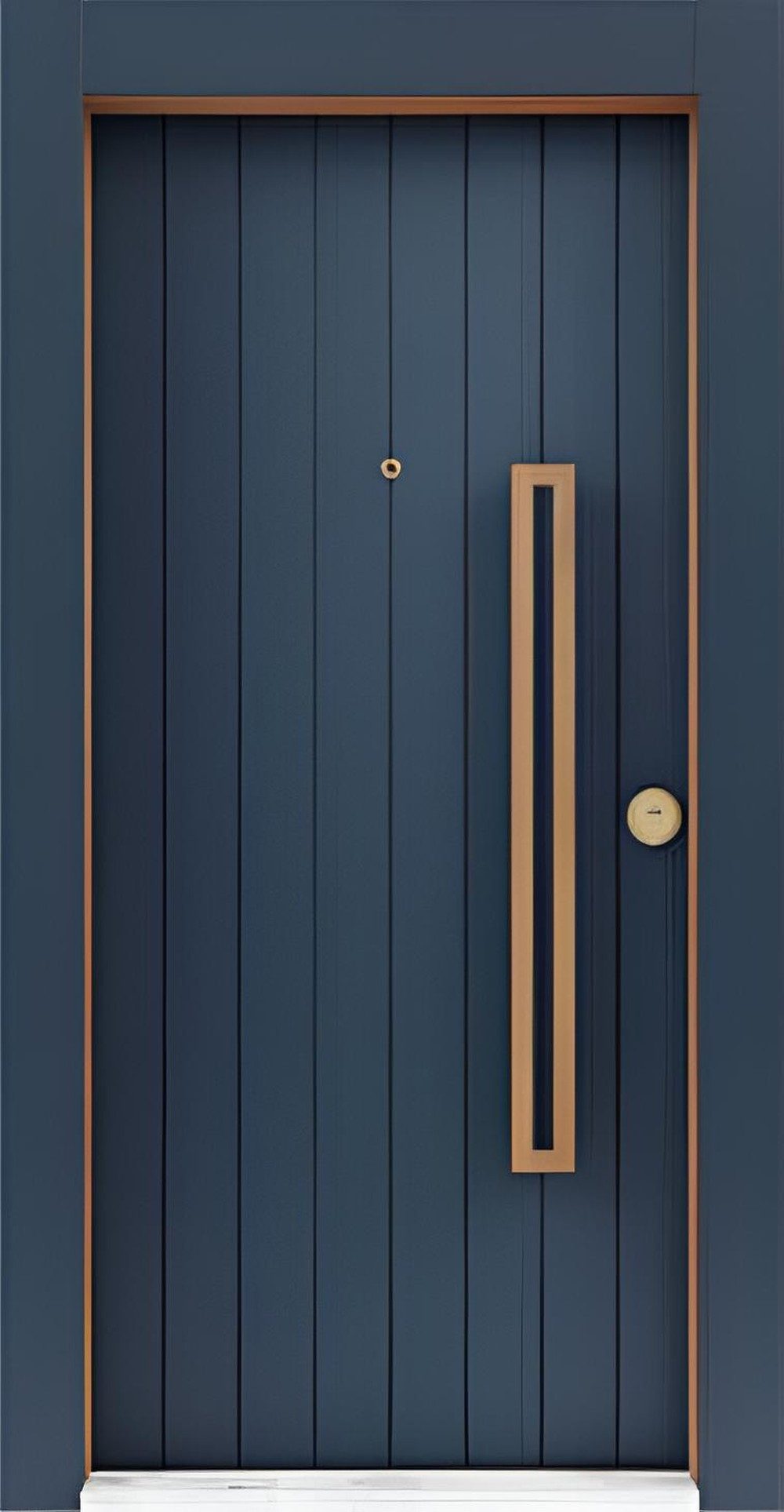 JVmoebel Haustür Blaue Eingangstür Stilvolle Sicherheitstüren Haustüren, Made in Europa