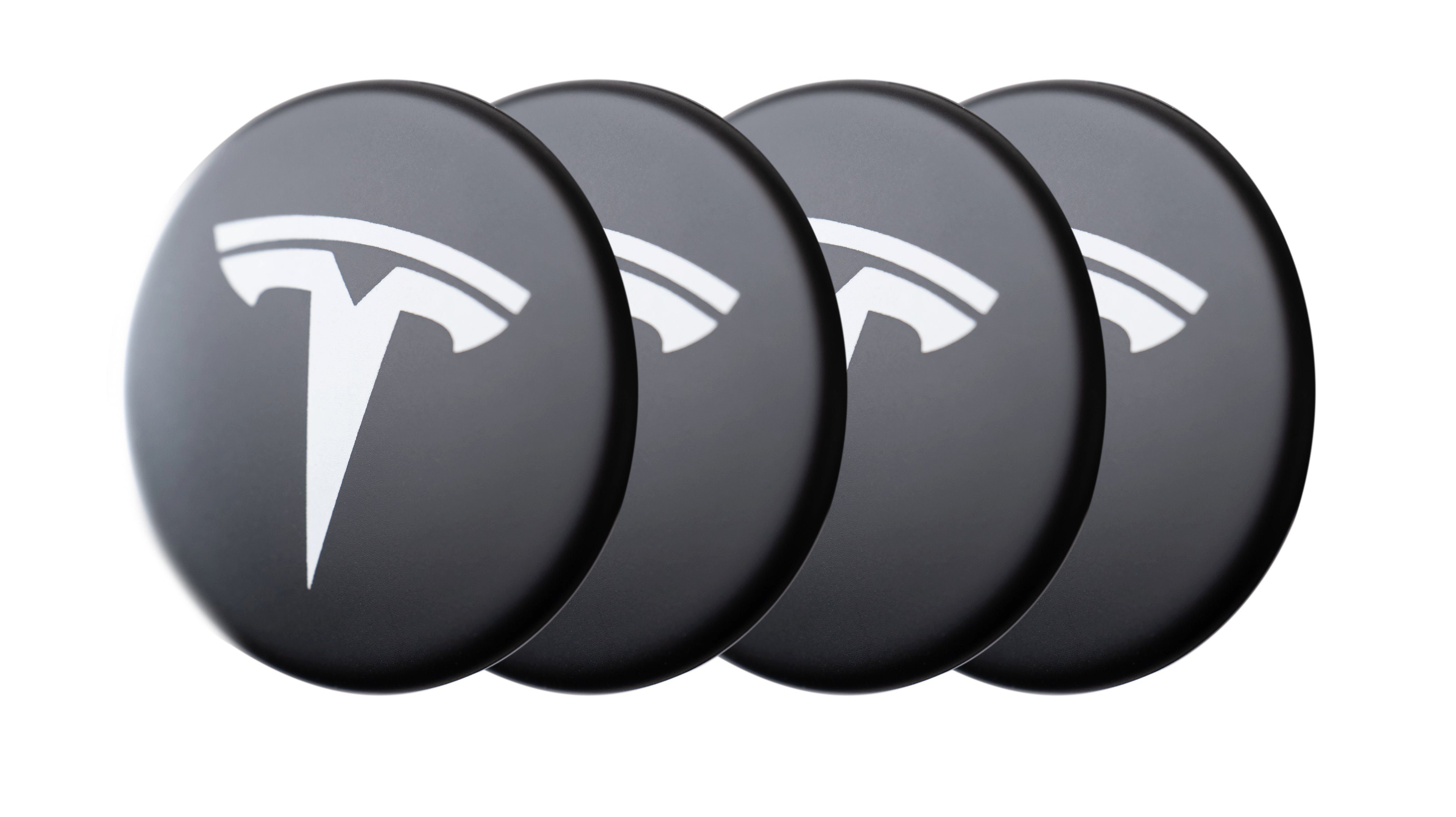 Shop4EV Radkappe Logos (4x) für Radkappen des Tesla Model 3/Y