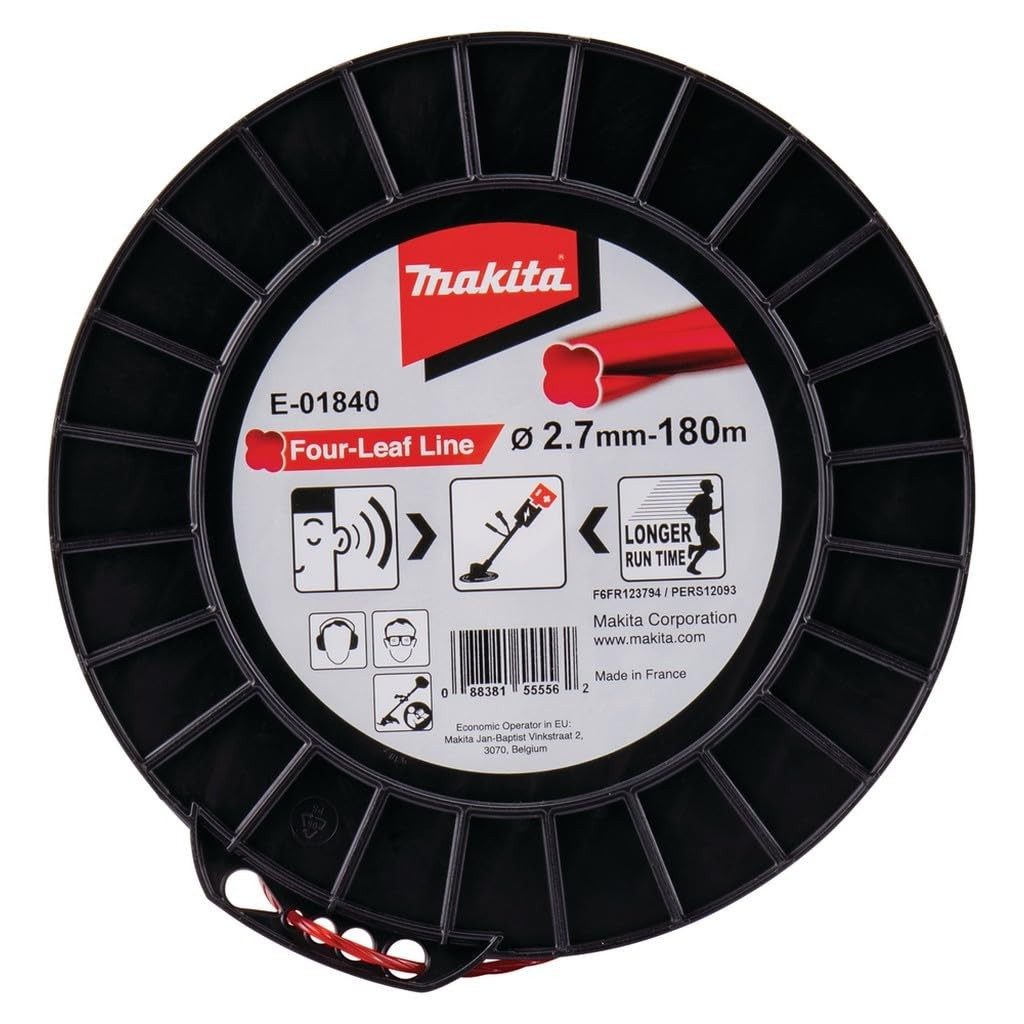 Makita Trimmerfaden Makita Mähfaden Four Leaf, 2,7mm x 180m