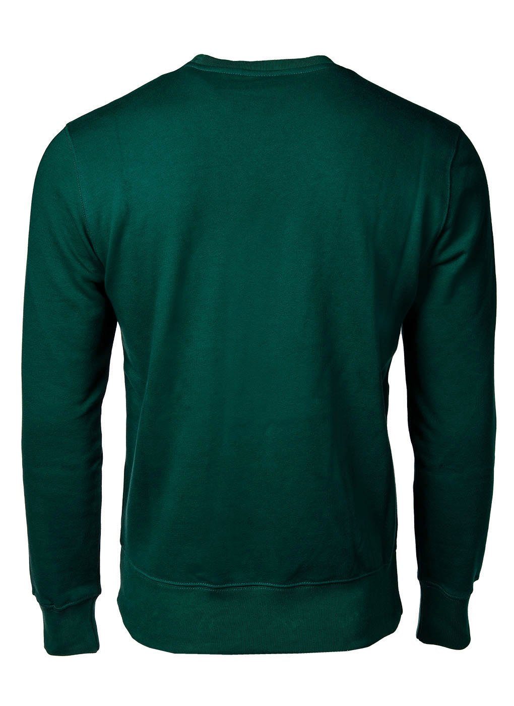 Champion Grün Sweatshirt - Herren langarm Sweatshirt Logo-Stick, Pullover,