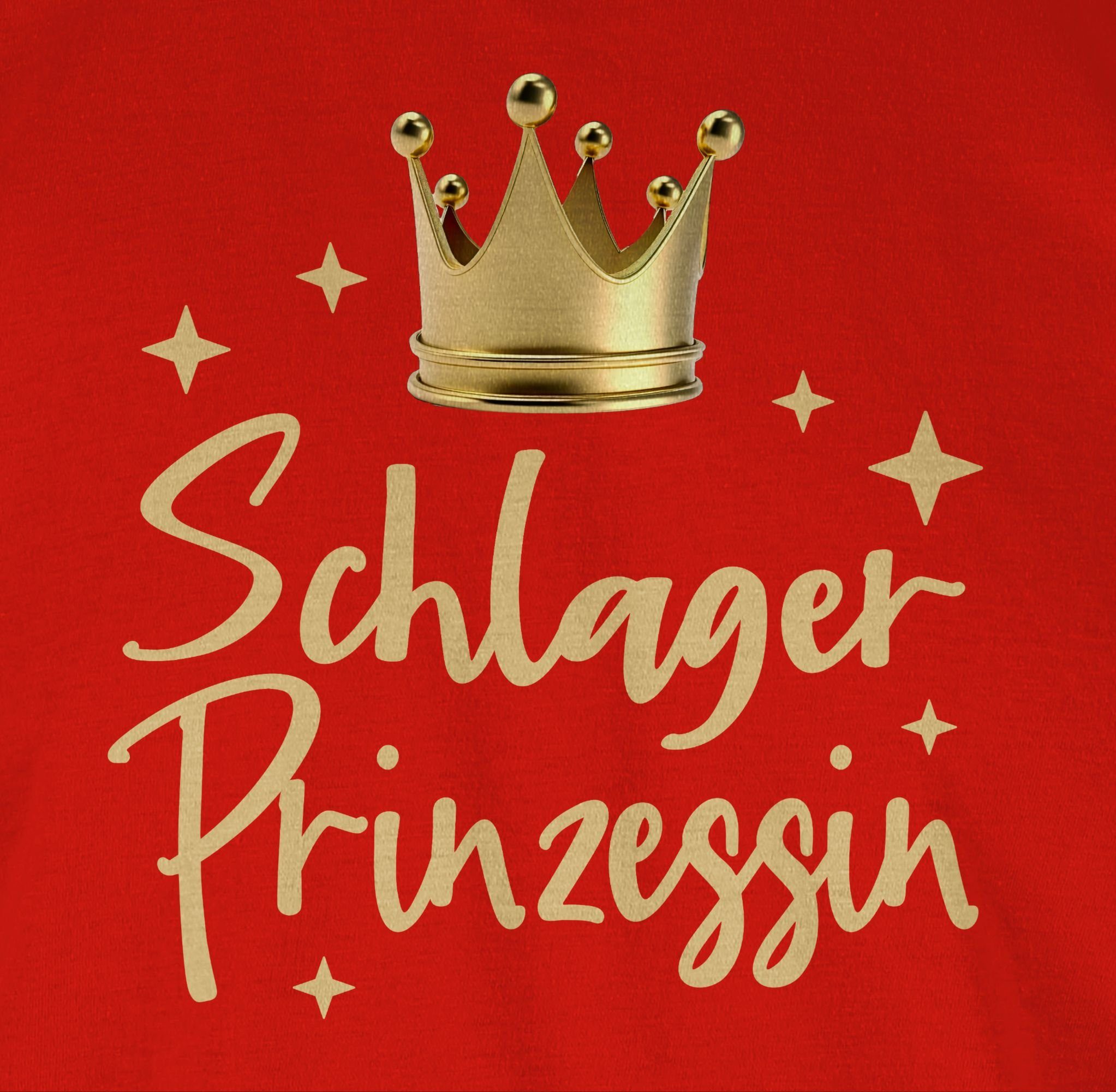 Schlager Rot Outfit - Schlager Shirtracer Volksmusik Schlagerparty Konzert 03 Party Prinzessin T-Shirt