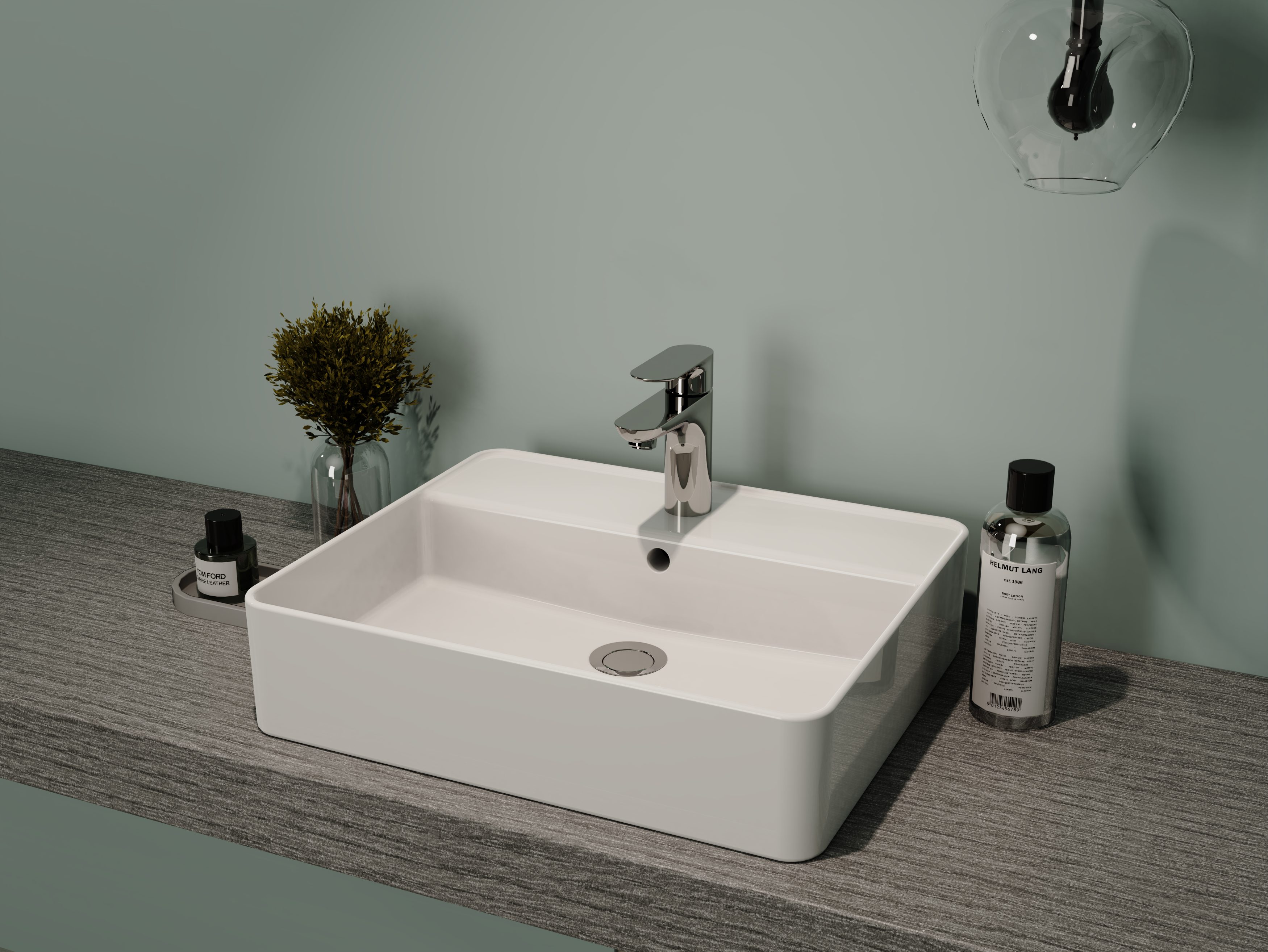 welltime Aufsatzwaschbecken, NANO Glasur