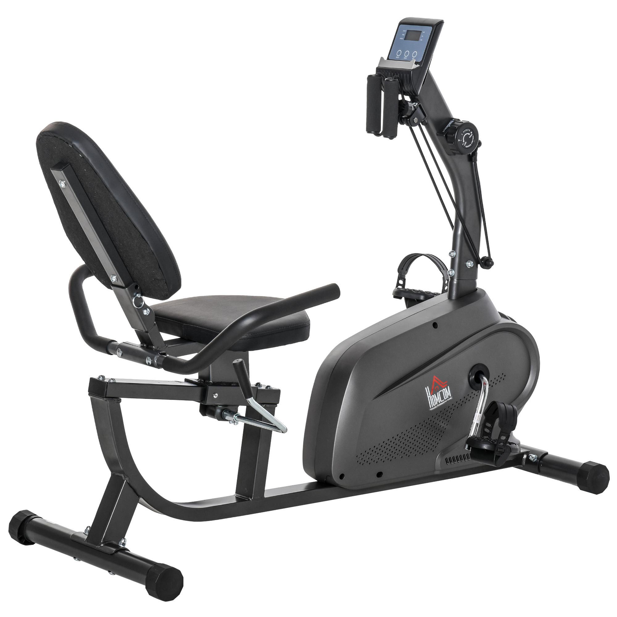 Heimtrainer Liege-, Halbliege-, Magnet-, Multifunktions-LCD-Bildschirm