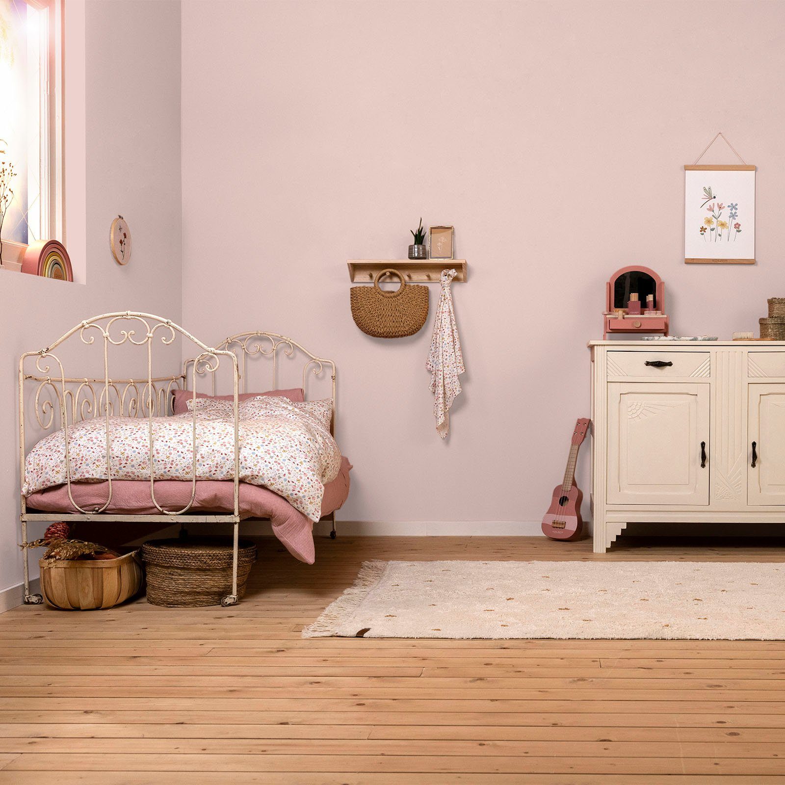 hochdeckend Wandfarbe Wallpaint, Adventure und geeignet LITTLE Kinderzimmer DUTCH extra waschbeständig, Rosa für matt,