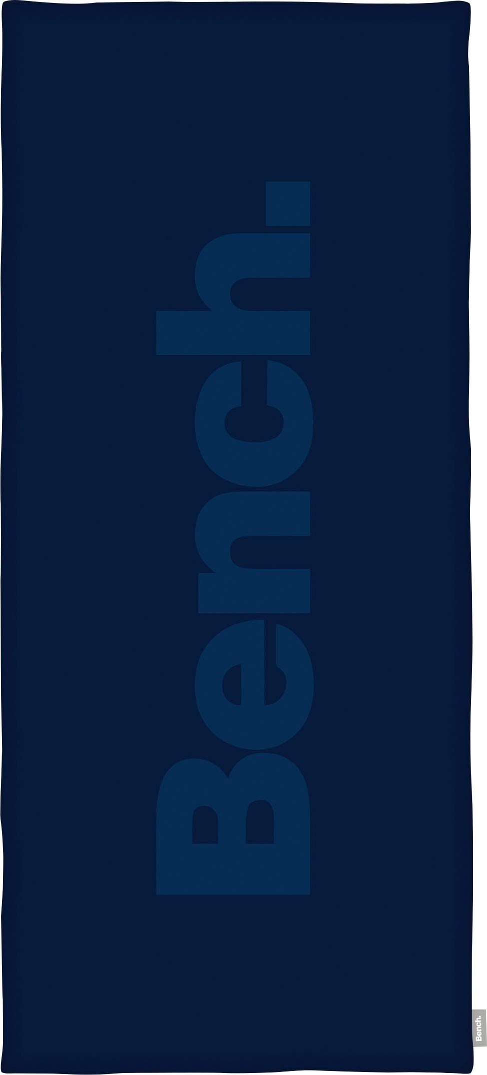 Frottier (1-St), Effekt mit Saunatuch Bench, Bench. Carved dunkelblau