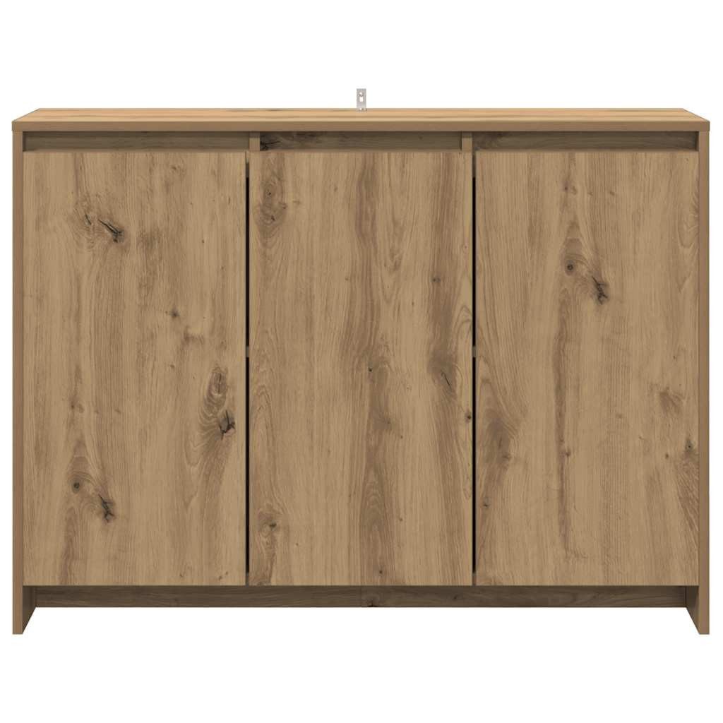 vidaXL Sideboard Sideboard Artisan-Eiche 102x33x75 cm Holzwerkstoff (1 St) – Bild 4 von 5